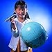 8PCS Inflatable Globe PVC World Globe Inflatable Earth Beach Ball for Beach Playing or Teaching, 16 Inch
