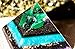 Orgone Pyramid Energy Generator Malachite Shungite Pyramid for Emf Protection Detoxification Meditation Healing Chakra