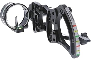 TRUGLO Range Rover Single-Pin .019" Dia Right-Handed Archery Hunting Moving Black Bow Sight with Standard Adjustment - Light Not Included