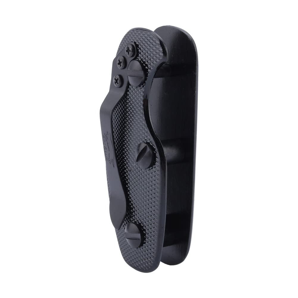 Dilwe Aluminum Key Holder Organizer, Compact Keychain Clip for 5 Keys, Alloy Key Organizer with Screw Lock for Camping Hiking