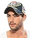ililily Route 66 Wing Logo Patch Denim Mesh Back Snapback Hat Baseball Cap
