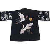 ZooBoo Women Japanese Kimono Cardigan with Pockets and Belt