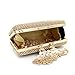 WEDDINGHELPER Clutch Purses Golden Peacock for Women Luxury Rhinestone Crystal Evening Clutch Bags Vintage Party (gold)