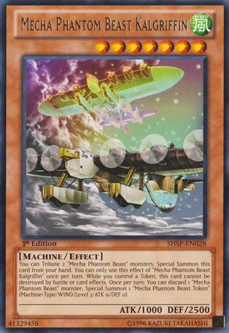 Yu-Gi-Oh! - Mecha Phantom Beast Kalgriffin (SHSP-EN028) - Shadow Specters - 1st Edition - Rare