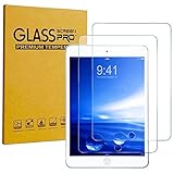 [2 Pack] KIQ iPad 9.7 2018 6th Gen Tempered Glass Screen Protector, 9H Hard Tough 0.30mm Bubble-Free Anti-Scratch Self-Adhere Easy-to-Install Clear Invisible for Apple iPad 9.7 2018 (6th Generation)