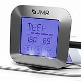 Digital Touch Screen Internal Meat Thermometer ★ Instant Read Internal Cooking Temperature for Grilling any Type of Meat ★ Monitor Your Grill as You BBQ Meats to Perfection Using Internal Probe