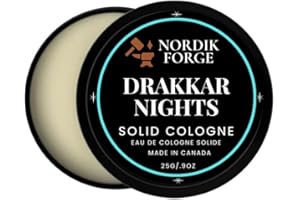 Nordik Forge Solid Cologne for Men – Drakkar Nights – Long-Lasting Natural Balm, Made in Canada – Travel Size