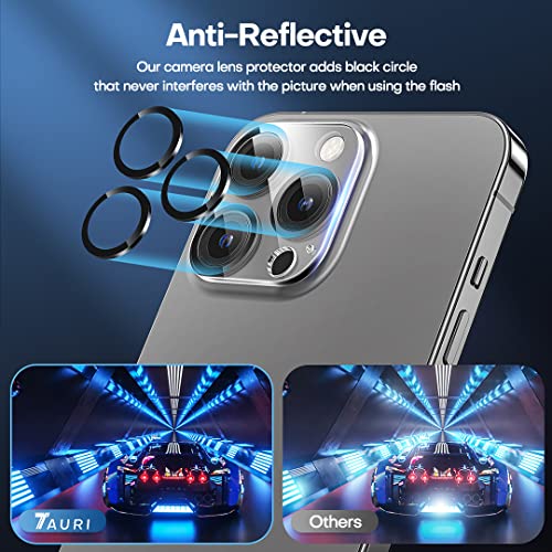 TAURI Designed for iPhone 13 Pro Max Camera Lens Protector with 3 Pack