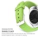 Gear S2 Watch Band, MoKo Soft Silicone Replacement Sport Band for Samsung Gear S2 (SM-R720 / SM-R730 ONLY) Smart Watch, NOT FIT S2 Classic Watch (SM-R732 & SM-R735), NOT FIT Gear Fit2 Watch, GREEN