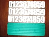 DIY Premium 911 Green 3M Prismatic Reflective Address Sign Kit. W/ 3 Inch Numbers and Reflective Plate for Home or Business By Mg2 Signs