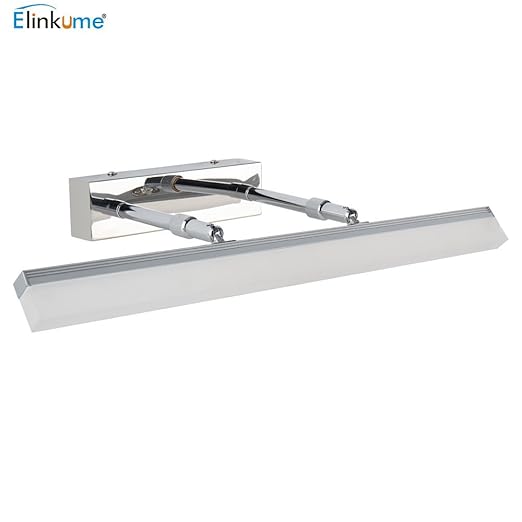 ELINKUME 12W LED Spiegelleuchte Badleuchte Badlampe Schranklampe, Warmweiß Wandbeleuchtung Spiegelschrank Lampe, Spiegel Wand