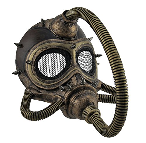 Metallic Spiked Steampunk Submarine Gas Mask