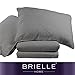 Brielle Home Stream Textured Decorative Quilt/Blanket and Pillow Sham Set, Full/Queen, Grey