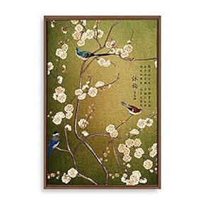 Framed Canvas Wall Art for Living Room, Bedroom Chinese Style Canvas Prints for Modern Home Decoration Ready to Hang - 16"x24" inches