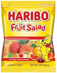 HARIBO Gummi Candy, Fruit Salad, 5 oz. Bag