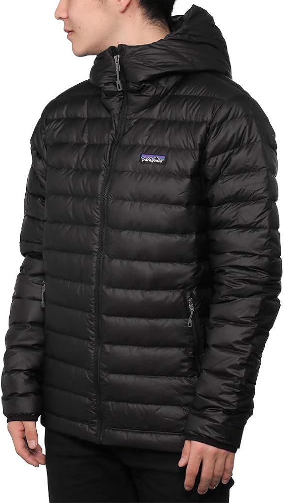 Amazon パタゴニア メンズ ダウンジャケット Patagonia Down Sweater Hoody 選べるカラー 並行輸入品 Blk Black L コート ジャケット 通販