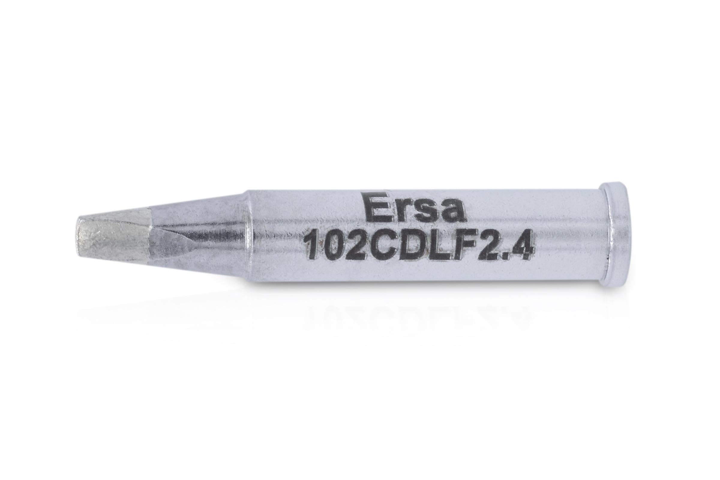 Ersa i-Tip Ersadur 0102CDLF24 Long-life Soldering Tip Straight Chisel-Shaped 2.4 mm with Ersadur LF Coating