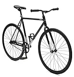 Critical Cycles Harper Coaster Fixie Style Single-Speed Commuter Bike with Foot Brake, Matte Black, 53cm-m