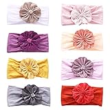 Baby Girl Nylon Headbands Newborn Infant Toddler Hairbands Bow Knotted Children Soft Headwrap Hair Accessories