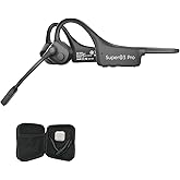 YouthWhisper Open Ear Bone Conduction Headphones with mic - Bluetooth Headset Waterproof Bone Conducting Earphones, Headphones Wireless Earbuds Set, with QCC Chip, CVC8.0 Noise-canceling