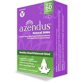 Azendus SAM-e Mood Support 400mg, 60 Count, Same Butanedisulfonate Fiber Enteric Coated Tablets, Physician Trusted, 1 Recommended Active Form