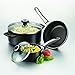 Farberware 21582 Dishwasher Safe High Performance Nonstick Frying Pan with Glass Lid / Nonstick Deep Skillet, 12 Inch, Black