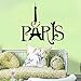 Sandistore Eiffel Tower Paris Love Vinyl Art Wall Stickers Home Mural Decal Decor
