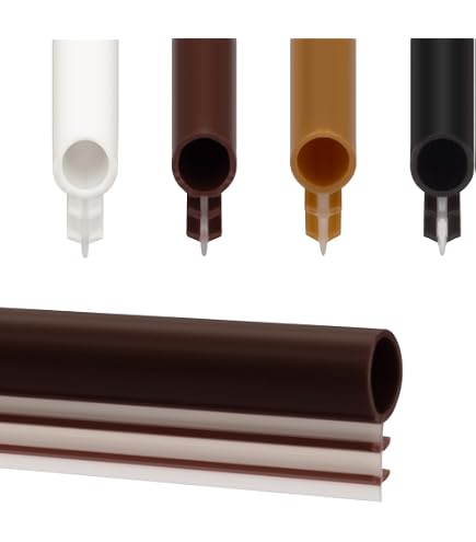 Window Weatherstrip Seal - 1/4 Inch Bulb Bubble Kerf Mount For Better Insulation (Multiple Colors/Lengths)