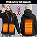 VENUSTAS Women's Heated Jacket with Hood Waterproof Wind Resistant and Anti-fouling