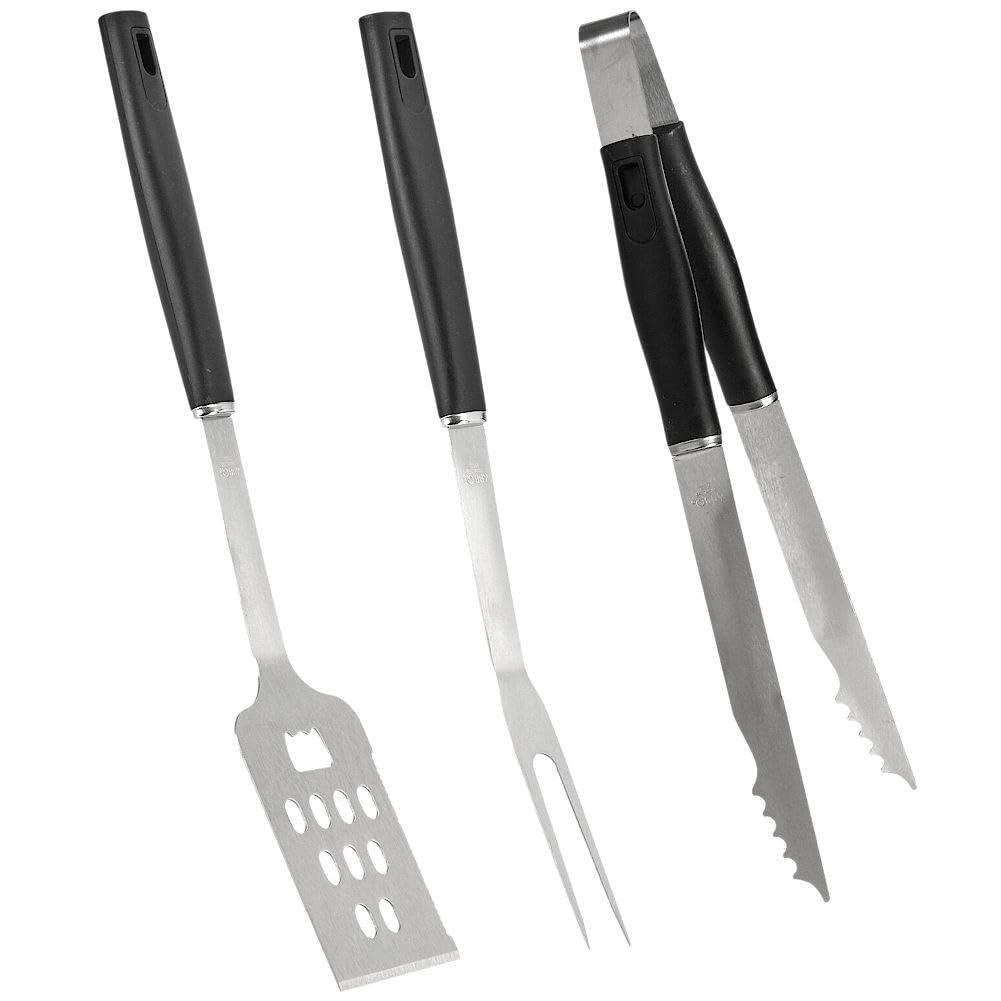 Koopman International BBQ Tool Stainless Steel C/Handle 3pcs