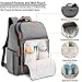 Baby Diaper Bag Backpack Large Multifunction Water Resistant Neutral Baby Bag for Mom Dad Lightweight Maternity Nappy Bag Travel Backpack with Insulated Pockets and Stroller Straps Gray