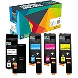 Do It Wiser Compatible Toner Cartridge Replacement for Xerox WorkCentre 6027 6025, Phaser 6022 6020 (1 Black 106R02759, 1 Cyan 106R02756, 1 Magenta 106R02757, 1 Yellow 106R02758) - 4 Pack
