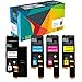 Do It Wiser Compatible Toner Cartridge Replacement for Xerox WorkCentre 6027 6025, Phaser 6022 6020 (1 Black 106R02759, 1 Cyan 106R02756, 1 Magenta 106R02757, 1 Yellow 106R02758) - 4 Pack