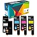 Do It Wiser Compatible Xerox WorkCentre 6027 6025, Phaser 6022 6020 Toner Cartridges (1 Black 106R02759, 1 Cyan 106R02756, 1 Magenta 106R02757, 1 Yellow 106R02758) - 4 Pack