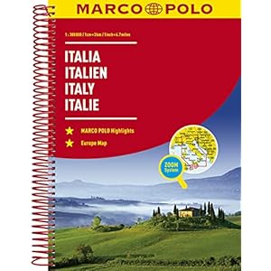 MARCO POLO Reiseatlas Italien 1:300 000: mit Europa 1:4 500 000: Wegenatlas 1:300 000 Spiral-bound – 3 maart 2020