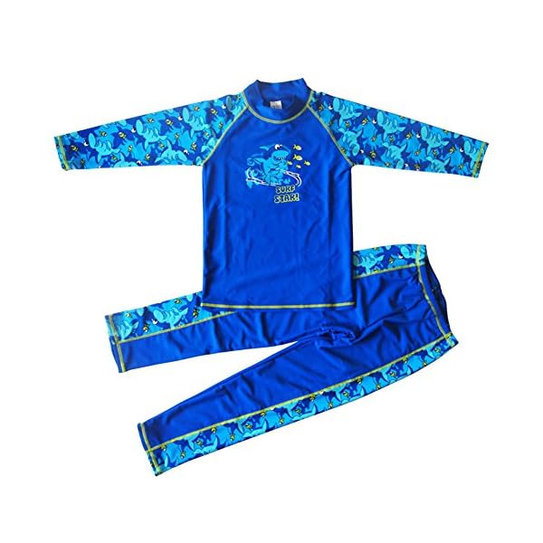 Banner-Bonnie-Big-Boys-Lycra-Long-Sleeve-2-pieces-Sun-Protective-Rashgurad-Swimsuits-Set-UV-UPF-50