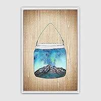 Framed Canvas Wall Art Bottle and Bulb Canvas Prints Home Artwork Decoration for Living Room,Bedroom - 16x24 inches