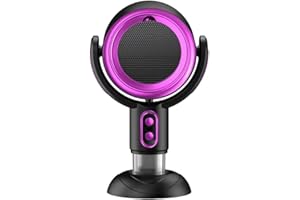 JINTION Puff Hide Purifier Fan, Portable Smokeaway Fan, Removable and Washable Filter for Smoking Indoors BBQ,Hot Pot, Extractor Hood (Purple)