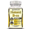 Natural Vitamin B12 5000 Mcg (Methyl B12)Supplement ,Methylcobalamin. Boost Memory Alertness , Prevents Aging , Treat B-12 Deficiency, Reduces Fatigue or Tiredness , Improves Thinking & Memory , Helps Minimize Sleep Disorders, Made in the USA in a Certifi