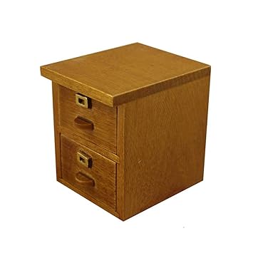 FidgetGear Mini Bedside Cabinet Furniture Dollhouse Toy for 1:12 Doll House