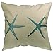 Luxbon Set of 4Pcs Nautical Decor Seaside Themed Cotton Linen Light Green Seahorse Coral Starfish Seaweed Throw Pillow Cases Sofa Couch Chair Decorative Cushion Covers 18