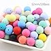 Baby Love Home 100pcs 12mm Loose Chewable Silicone Bead Baby Teether Mix Color DIY Teething Necklace Beads