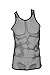 Godsen Mens Mesh Tank Top Muscle Fishnet String Vest (XL,GTM1055-Black)
