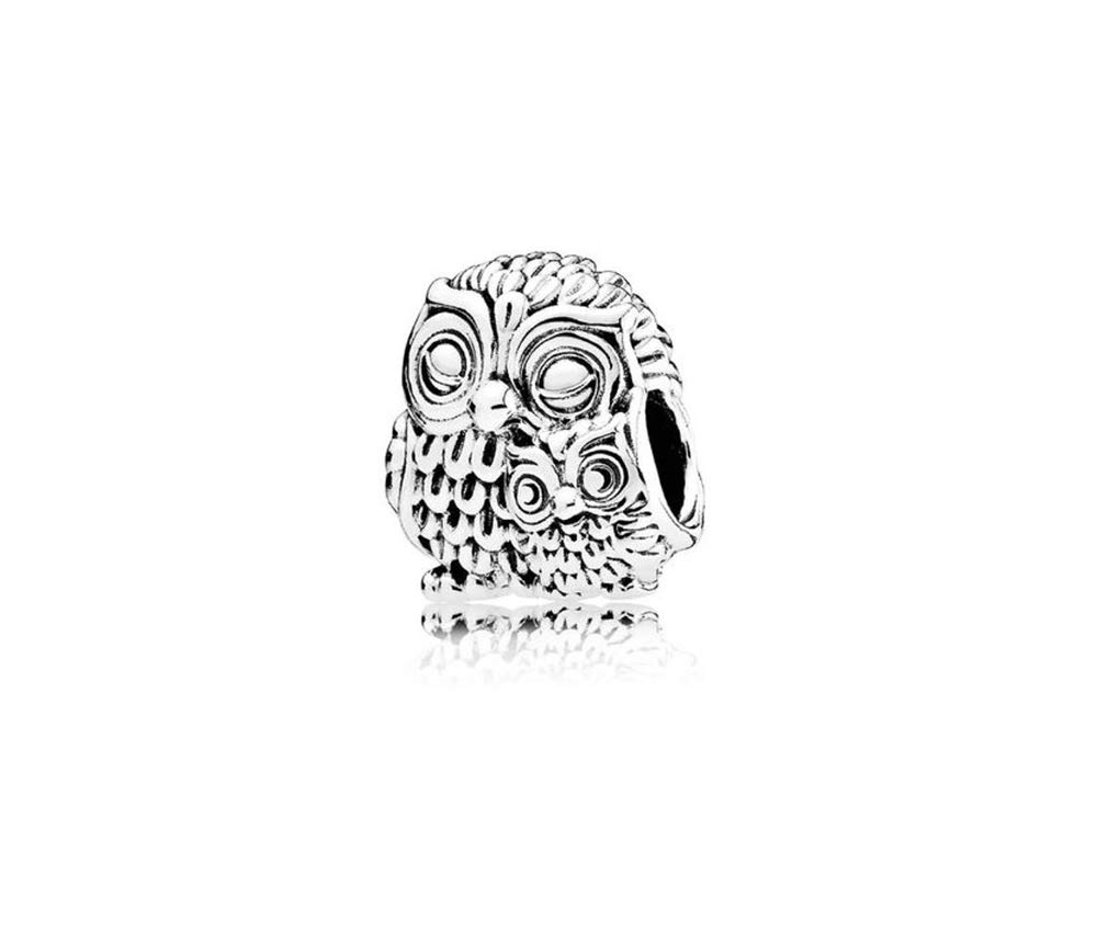 FGT Owl Family Charm fits Pandora Moments Bracelets Mother Daughter Sterling Silver S925 Bead