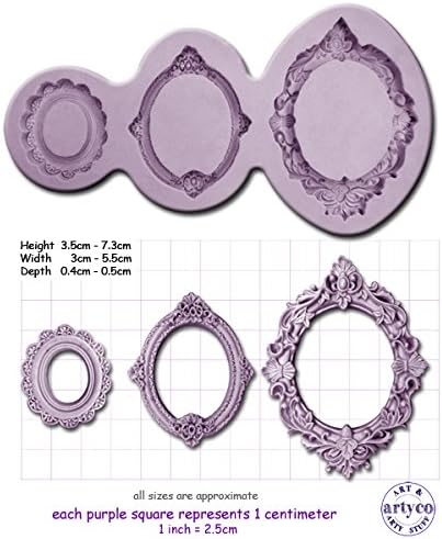 FRAMES OVAL x 3 Mould …