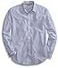 Amazon Brand - Goodthreads Men's Standard-Fit Long-Sleeve Banker Striped Shirt, Blue, Large