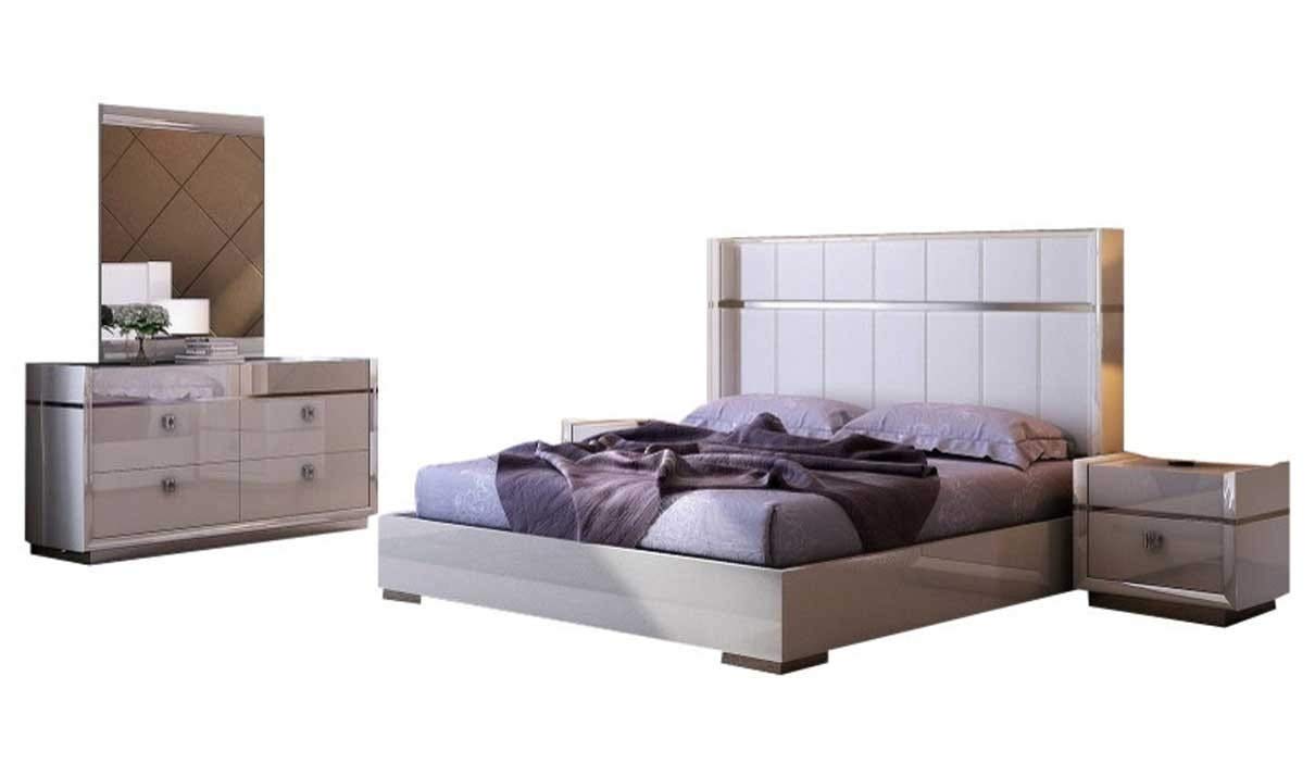 Amazon Com J M Furniture Paris Modern King Bedroom Set In