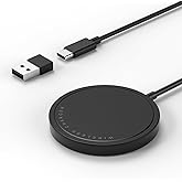 PINRUIGE Wireless Charger, 15W Max Fast Magnetic Wireless Charging Pad Compatible with iPhone 15/14/13/12 with USB-A Converte