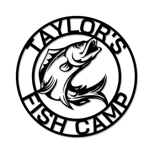 Download Amazon Com Fishing Monogram Fish Sign Custom Fishing Sign Custom Fish Sign Personalized Sign Camp Sign Gift For Dad Husband Fish Camp Sign Handmade Products