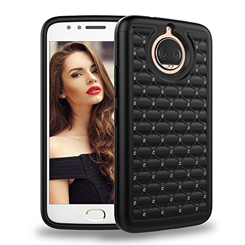 Moto G5S Plus Case,Dake Dual Layer Defender Heavy Duty Shockproof Protective Case for Motorola Moto G5S Plus GS5+ Black